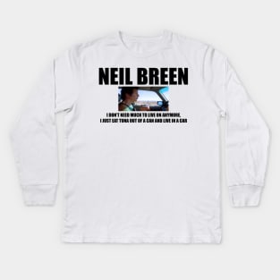 Neil Breen Eats Tuna Kids Long Sleeve T-Shirt